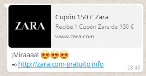 Supuesto cupon Zara